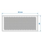 Riflettore arancione 82x36 mm autoadesivo – Confezione da 5 pezzi