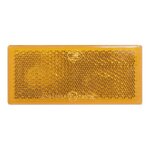 Riflettore arancione 82x36 mm autoadesivo – Confezione da 5 pezzi