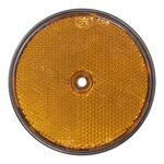 Riflettore arancione 80 mm con fissaggio a vite x10 pezzi