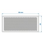 Riflettore bianco 85x39 mm autoadesivo con piastra di base x10 pezzi