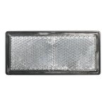 Riflettore bianco 85x39 mm autoadesivo con piastra di base x10 pezzi