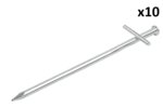 Picchetto in metallo 17 cm con perno trasversale saldato x10 pezzi