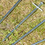 Picchetto in metallo 17 cm con perno trasversale saldato x10 pezzi