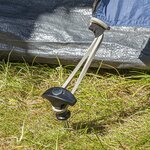 Picchetto da tenda 20,5 cm in acciaio zincato avvitabile x10 pezzi