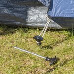 Picchetto da tenda 20,5 cm in acciaio zincato avvitabile x10 pezzi