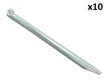 Picchetto tenda 30 cm metallo semicircolare x10 pezzi