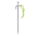 Picchetto da roccia 20 cm in acciaio zincato con gancio a L Heavy Duty x10 pezzi