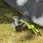 Picchetto da roccia 20 cm in acciaio zincato con gancio a L Heavy Duty x10 pezzi