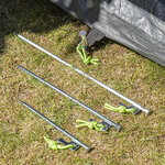 Picchetto da roccia 20 cm acciaio zincato con gancio a P Heavy Duty x10 pezzi