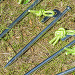 Picchetto da roccia 20 cm acciaio zincato con gancio a P Heavy Duty x10 pezzi