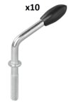 Perno filettato per morsetto ruota jockey 48 mm x10 pezzi