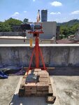 Gru edile 500kg 25m elettrica 230V Rotazione a 360°