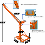 Gru edile 500kg 25m elettrica 230V Rotazione a 360°