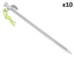 Picchetto da terra 30 cm in acciaio zincato con gancio a L Heavy Duty x10 pezzi