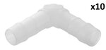 Raccordo a gomito per tubo 8 mm x10 pezzi