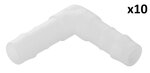 Raccordo ad angolo per tubo 10 mm x10 pezzi