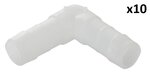 Raccordo portagomma angolato 12 mm x10 pezzi