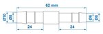 Raccordo riduttore dritto 10x8 mm x10 pezzi