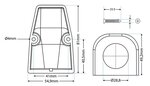 Cornice da installazione esterna singola x5 pezzi