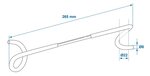 Gancio appendibile bifacciale per paletto da tenda 26,5 cm