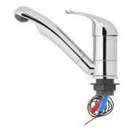 Miscelatore in ceramica Carino 12V diametro 33 mm cromo x5 pezzi