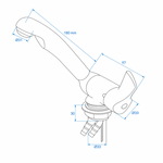 Miscelatore Keramik Style 12V diametro 33 mm cromo x5 pezzi