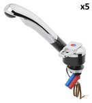 Miscelatore ceramico Deluxe diametro 27 mm cromo/nero x5 stuks