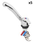 Miscelatore ceramico Samba diametro 33 mm cromato x5 pezzi