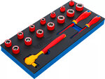 Serie di cacciaviti e chiavi a bussola VDE 10 mm (3/8) 17 pz