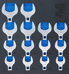 Set di chiavi a zampa di gallo 12,5 mm (1/2) dimensioni in pollici 14 pz