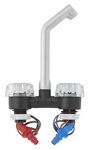 Rubinetto miscelatore De Luxe diametro 20 mm nero/cromo, manopola grande x5 pezzi