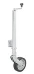 Ruotino di manovra 570/60 mm con cerchio in metallo grande e gomma 220 x 65 mm, pieghevole 300 kg