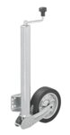 Ruotino di manovra 570/60 mm con cerchio in metallo grande e gomma 220 x 65 mm, pieghevole 300 kg