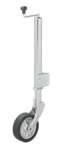 Ruotino di manovra 570/60 mm con grande cerchio in metallo e gomma 220 x 65 mm, pieghevole 500 kg