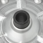 Pneumatico per ruotino con grande cerchio in metallo e gomma 220 x 65 mm, 300 kg