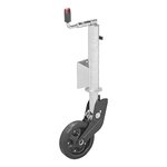 Ruota jockey 73 mm cerchio in metallo con pneumatico in gomma 260 x 65 mm pieghevole