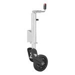 Ruota jockey 73 mm cerchio in metallo con pneumatico in gomma 260 x 65 mm pieghevole