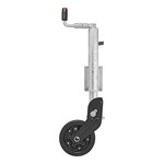 Ruota jockey 73 mm cerchio in metallo con pneumatico in gomma 260 x 65 mm pieghevole
