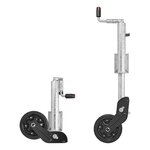 Ruota jockey 73 mm cerchio in metallo con pneumatico in gomma 260 x 65 mm pieghevole