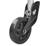 Ruota jockey 73 mm cerchio in metallo con pneumatico in gomma 260 x 65 mm pieghevole