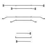 Arco in metallo estensibile 100-155 cm per telo coprimoto o rimorchio
