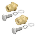 Set poli batteria avvitabili (+) e (-) in ottone M8 con bullone e rondella