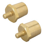 Set poli batteria avvitabili (+) e (-) in ottone M6
