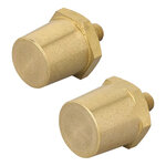 Set poli batteria avvitabili (+) e (-) in ottone M6