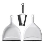 Paletta e scopetta mini con setole in silicone e tergivetro