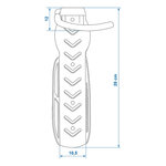 Supporto da parete per 1 bicicletta – set da 2 pezzi