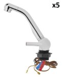Miscelatore Trend A beccuccio Style 3000 12V diametro 33 mm cromo x5 pezzi