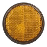 Riflettore arancione 58 mm autoadesivo con piastra di base x10 pezzi