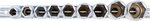 Set di chiavi ad esagono incassato, profondita 12,5 mm (1/2) 10   24 mm 9 pezzi