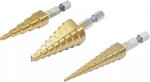 Serie di punte a gradino 3 - 20 mm 3 pz
